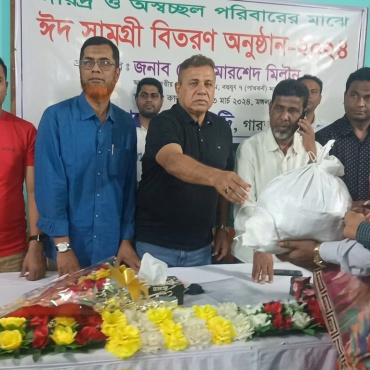 গাবতলীতে ফোকাস সোসাইটি কর্তৃক ১৫০ জন দরিদ্র ও অস্বচ্ছল পরিবারের মাঝে ঈদ সামগ্রী বিতরণ